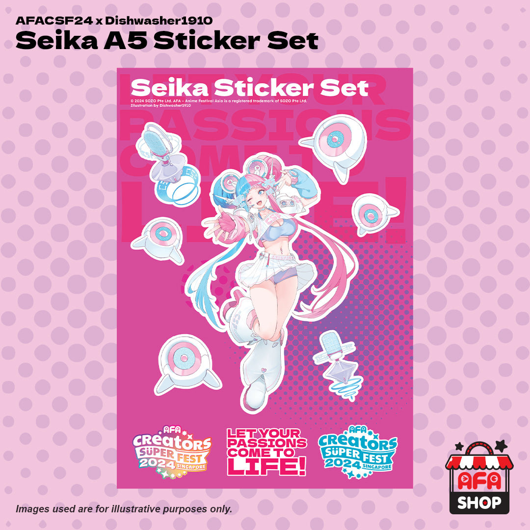 A5 Seika Sticker Set - CSF24 x DISHWASHER