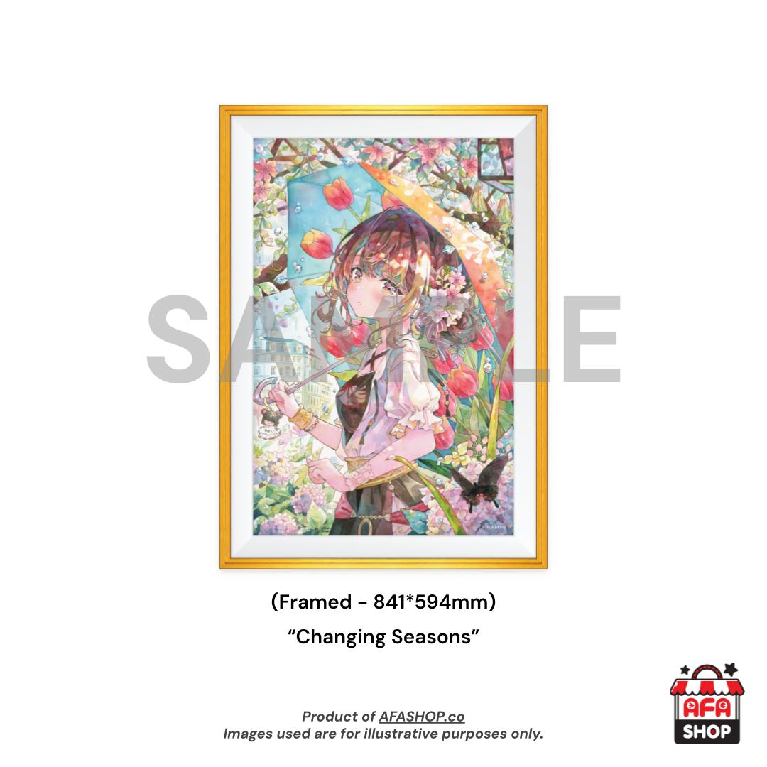 A1 Framed Print - "Changing Seasons" Reproduction Artwork (Art by Yukoring)