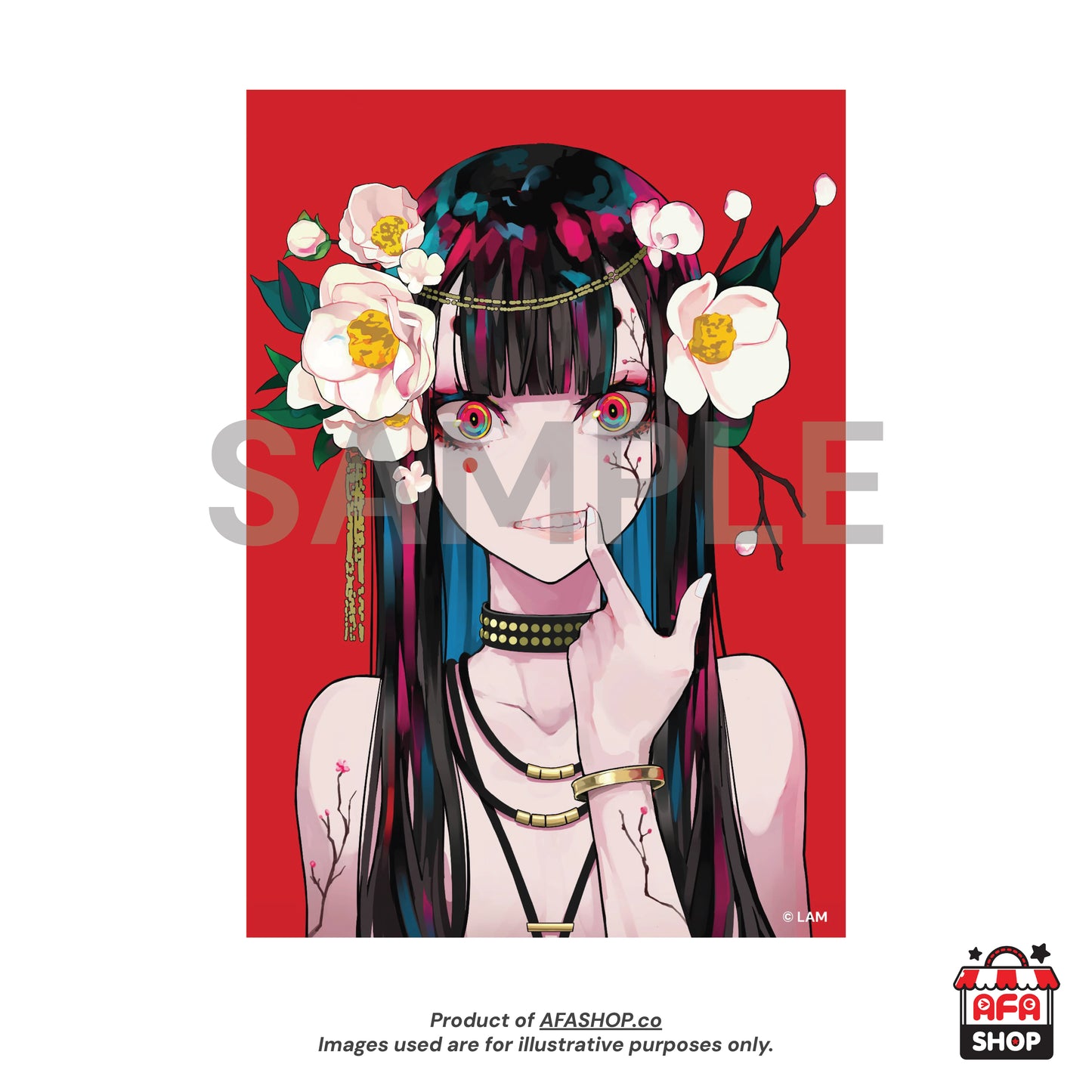A3 Poster - 赤 RED (Art by LAM)
