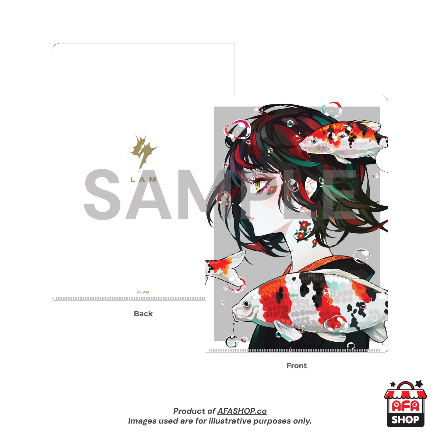 A4 Clear File - 鲤 KOI (Art by LAM)