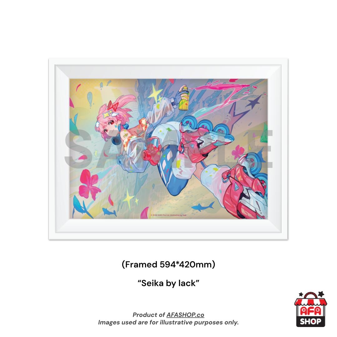 UV Custom Framed Print - CSF26 Seika (Art by lack)