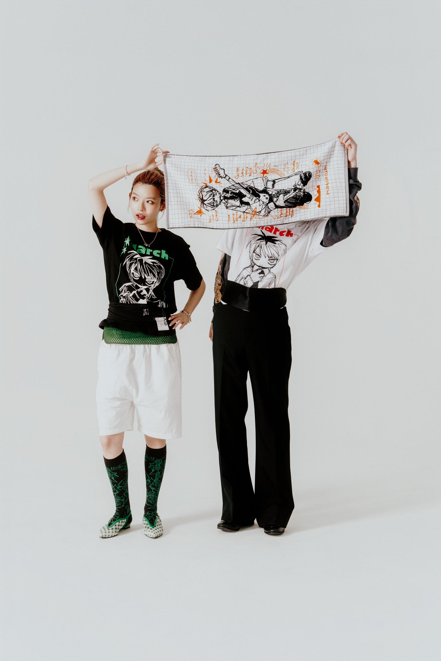 White "March" Face Towel