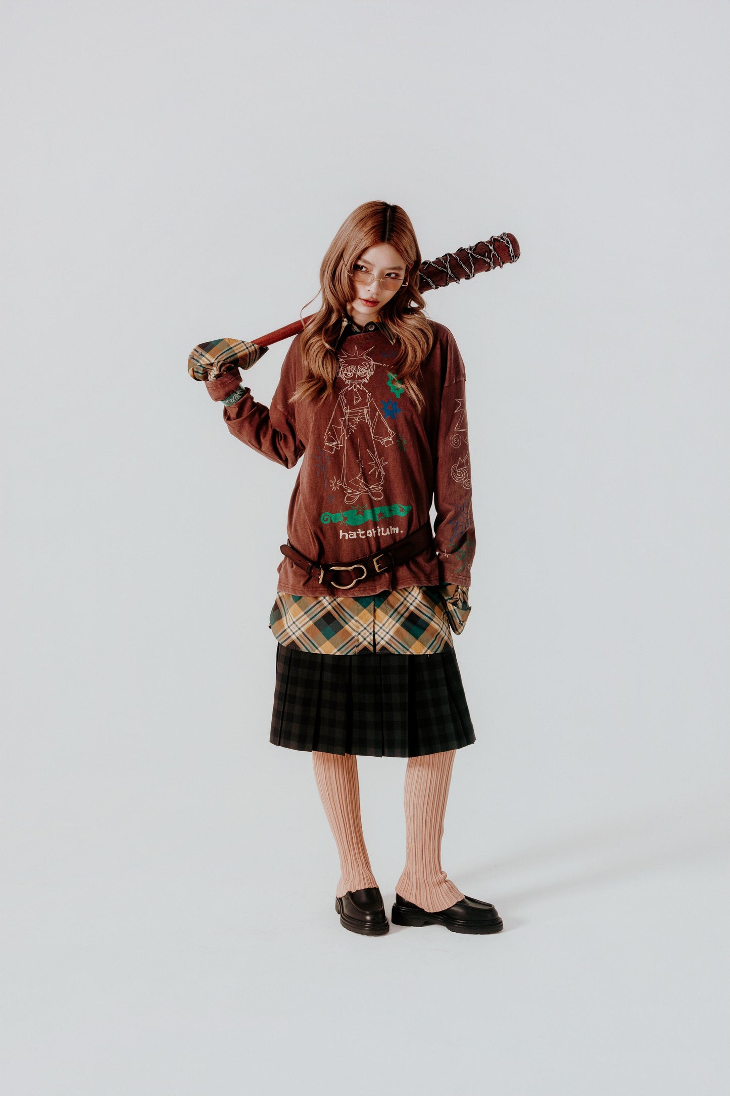 Brown "March" Long Sleeve Tee