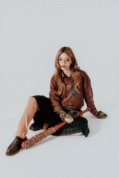 Brown "March" Long Sleeve Tee