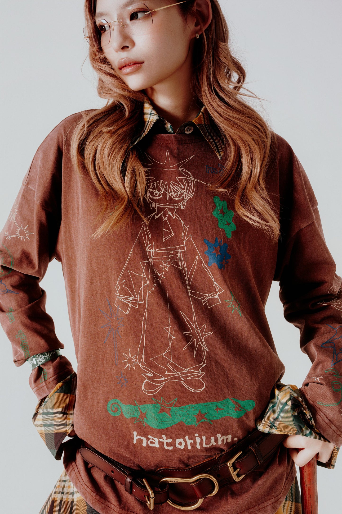 Brown "March" Long Sleeve Tee