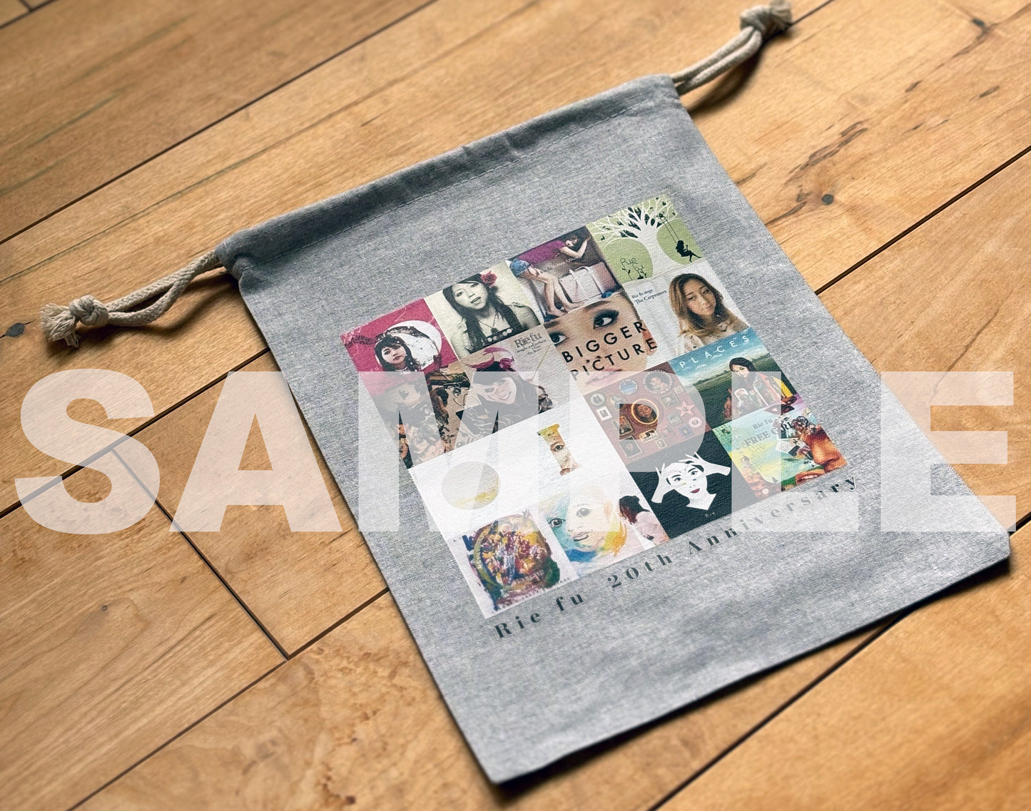 Rie fu Anniversary drawstring bag