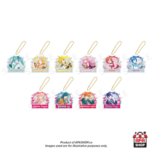 [HATSUNE MIKU: COLORFUL STAGE!] Anniversary/Birthday Card Illustrations 2023-2024 Acrylic Keyholder Collection A (VIRTUAL SINGER & Vivid BAD SQUAD) - 10 Types/Random