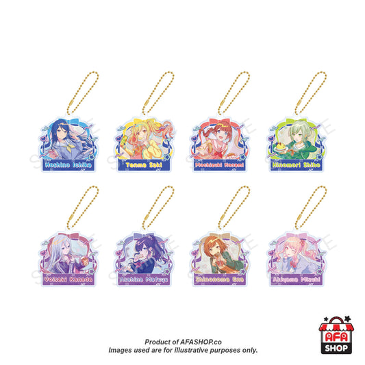 [HATSUNE MIKU: COLORFUL STAGE!] Anniversary/Birthday Card Illustrations 2023-2024 Acrylic Keyholder Collection B (Leo/need & Nightcord at 25:00) - 8 Types/Random