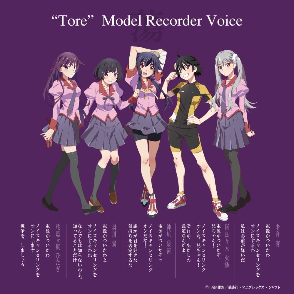 AVIOT TE-D01v-MGT Monogatari Series Anime Wireless Earbuds 蕩(Tore) Model