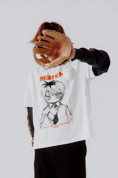 White "March" Short Sleeve Tee
