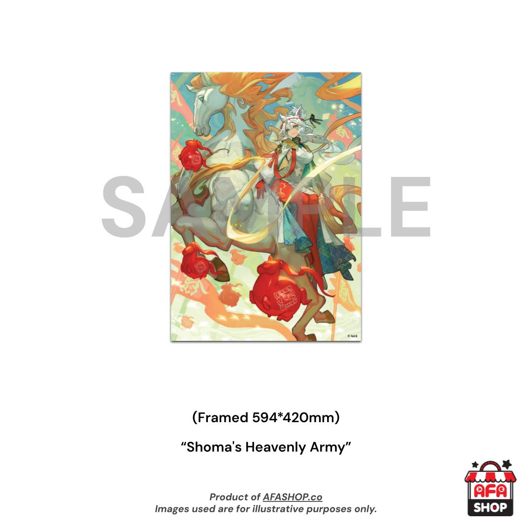 A2 Canvas Framed Print - Shoma's Heavenly Army (Art by lack)