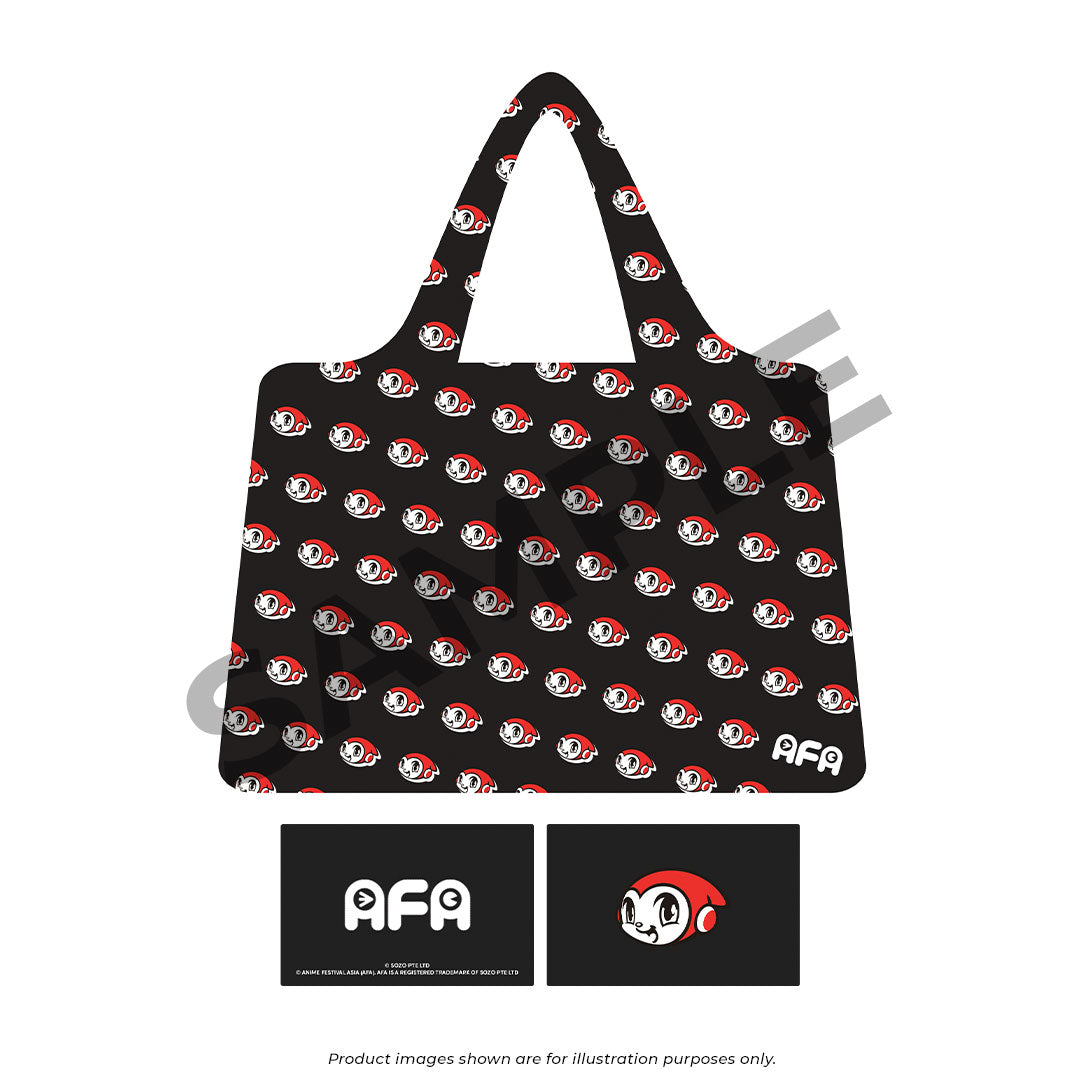 AFA Foldable Eco Bag (BLACK/BLUE)