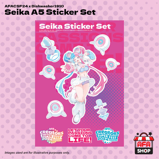 A5 Seika Sticker Set - CSF24 x DISHWASHER