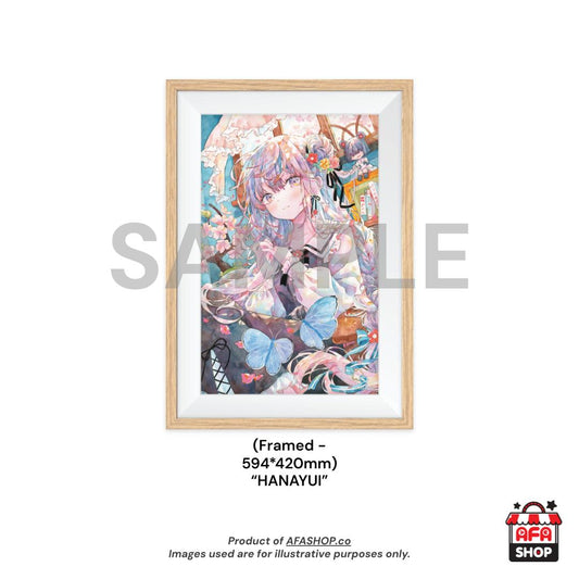 A2 Framed Print - "HANAYUI" Reproduction Artwork (Art by Yukoring)