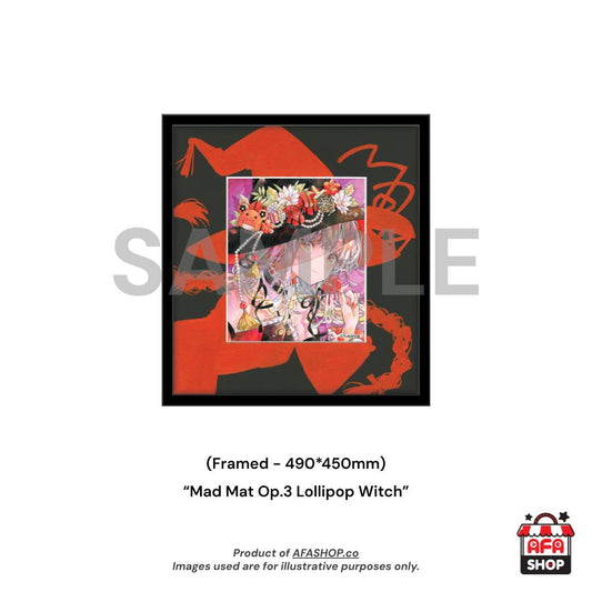 Custom Framed Print - "Mad Mat Op.3 Lollipop Witch" Reproduction Artwork (Art by Yukoring)