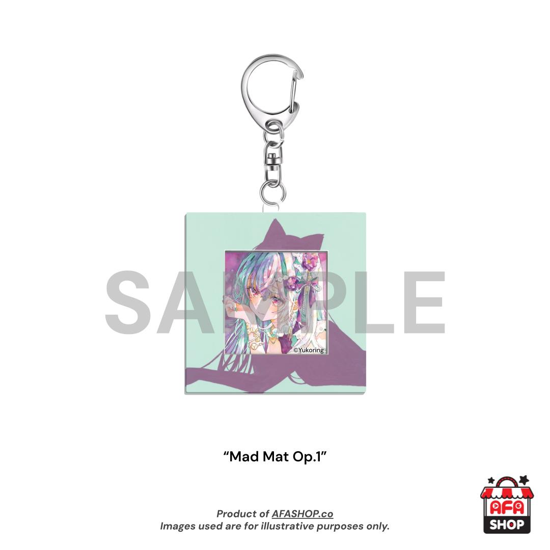 "Mad Mat Op.1" Mini Frame Acrylic Keyholder (Art by Yukoring)