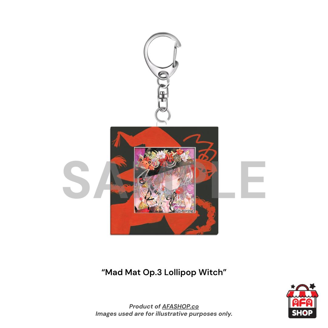 "Mad Mat Op.3 Lollipop Witch" Mini Frame Acrylic Keyholder (Art by Yukoring)