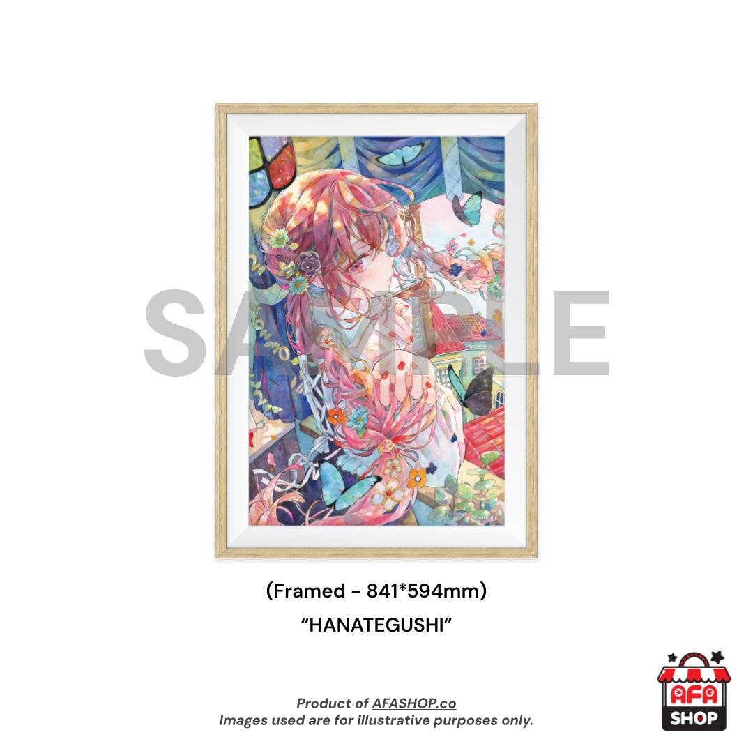 A1 Framed Print - "HANATEGUSHI" Reproduction Artwork (Art by Yukoring)