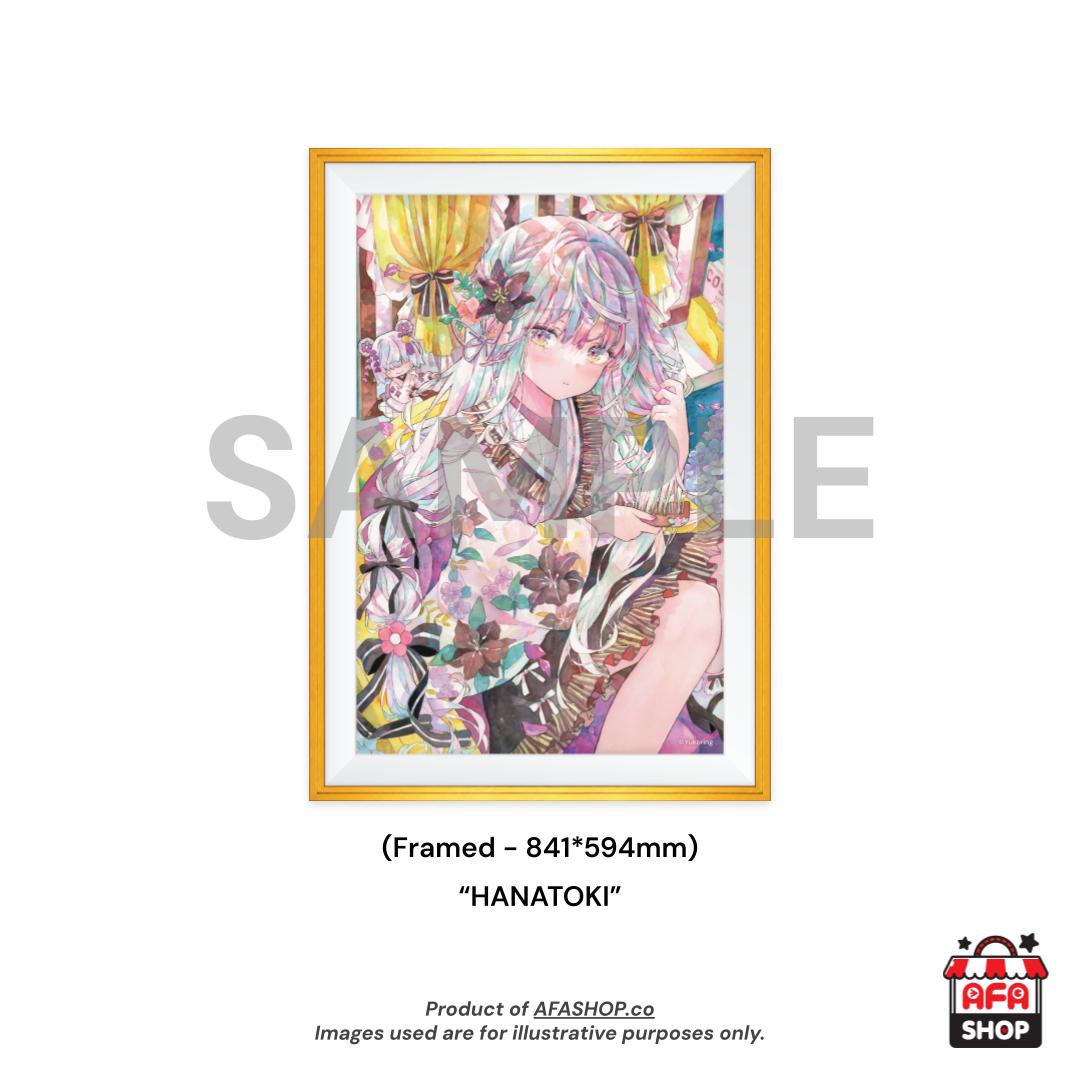 A1 Framed Print - "HANATOKI" Reproduction Artwork (Art by Yukoring)