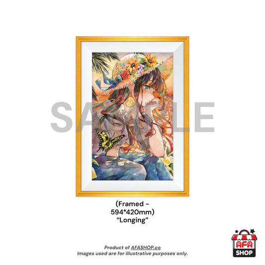 A2 Framed Print - "Longing" Reproduction Artwork (Art by Yukoring)