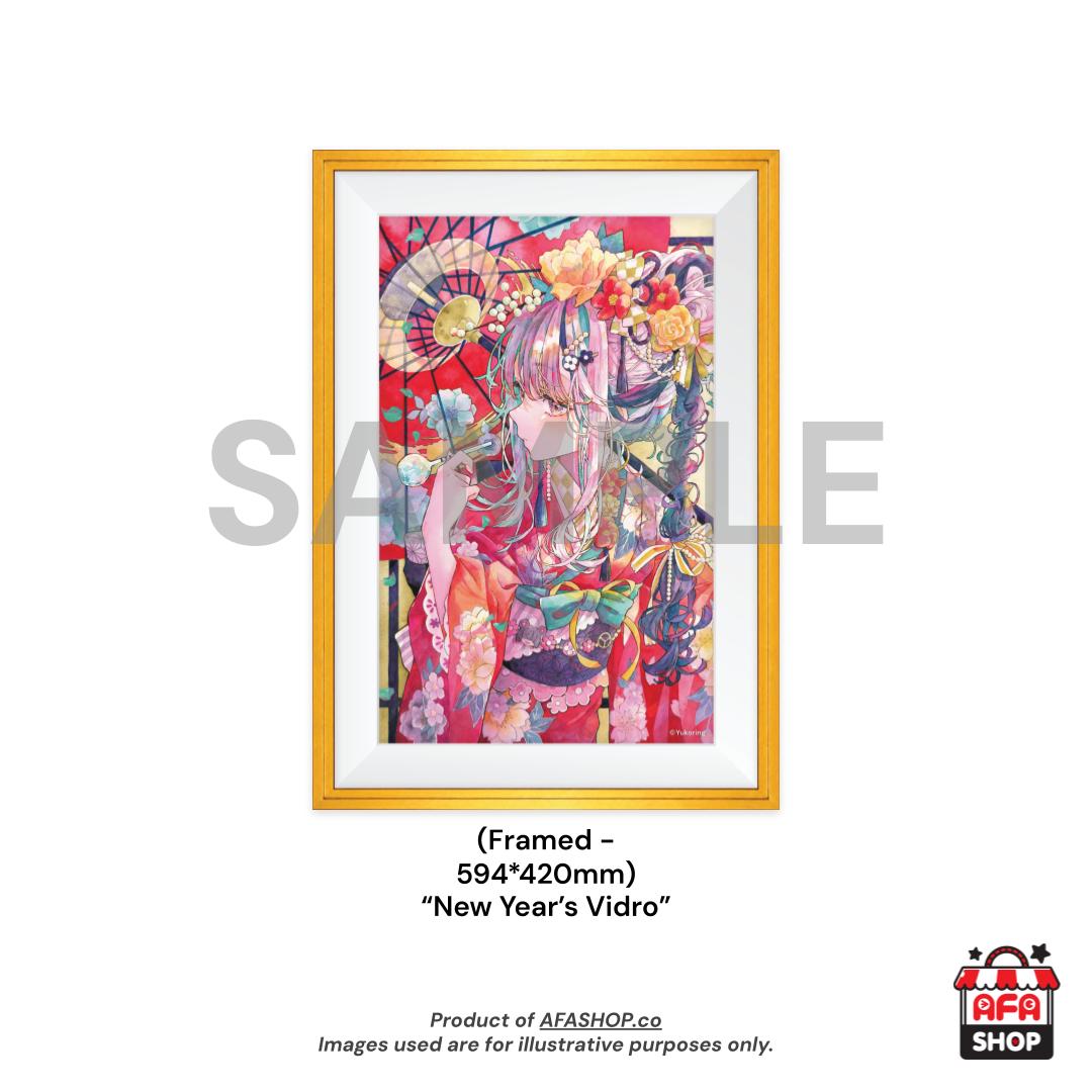 A2 Framed Print - "New Year's Vidro" Reproduction Artwork (Art by Yukoring)
