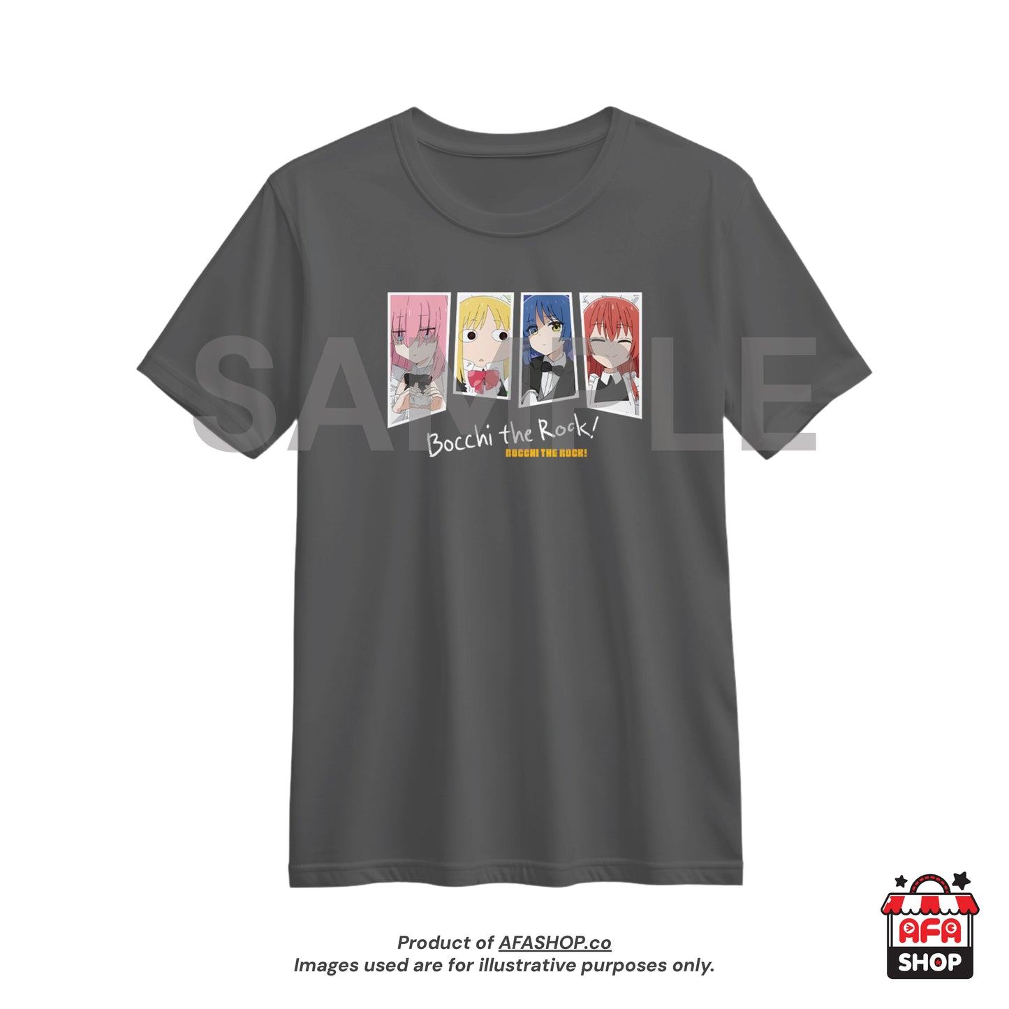BOCCHI THE ROCK! Grey T-Shirt 05