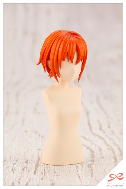(JK013) AFTER SCHOOL SHORT WIG TYPE A ORANGE & PURPLE