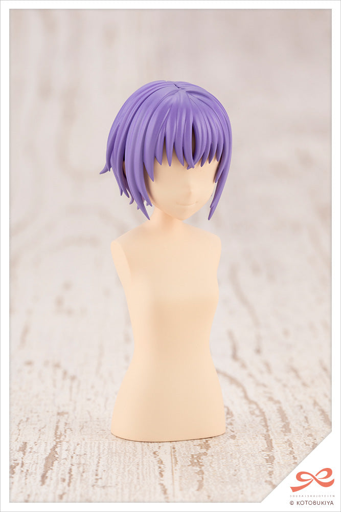 (JK013) AFTER SCHOOL SHORT WIG TYPE A ORANGE & PURPLE