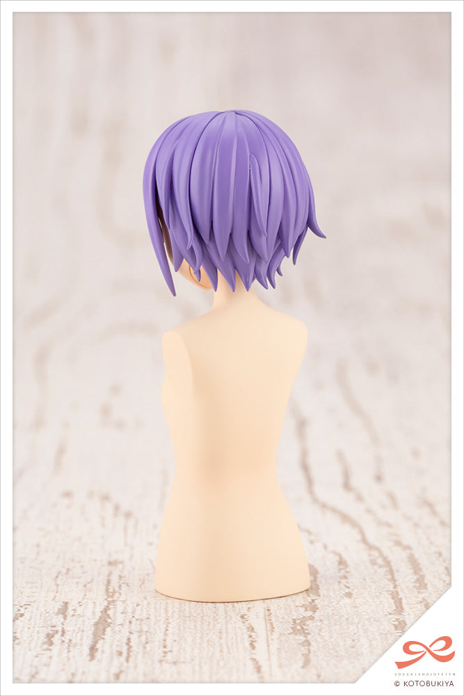 (JK013) AFTER SCHOOL SHORT WIG TYPE A ORANGE & PURPLE