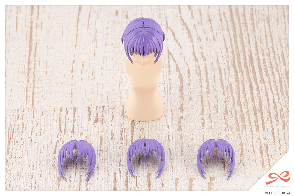 (JK013) AFTER SCHOOL SHORT WIG TYPE A ORANGE & PURPLE