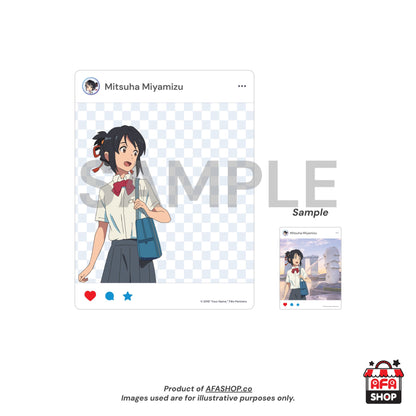 Your Name. Insta Style Acrylic Card (Mitsuha Miyamizu)