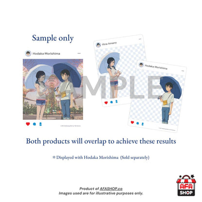 Weathering With You Insta Style Acrylic Card (Hina Amano)