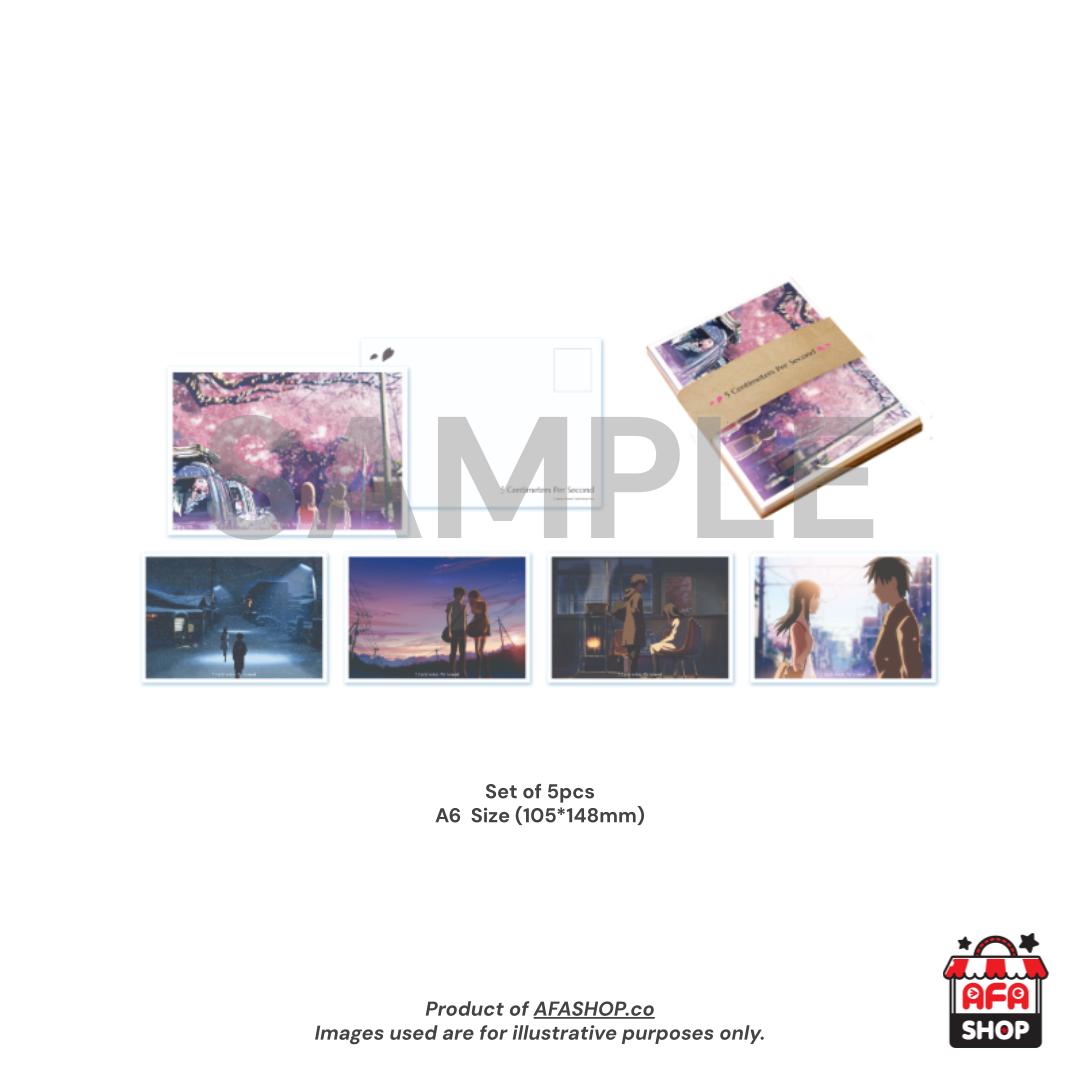 5 Centimetres Per Second A6 Postcard Set of 5pcs