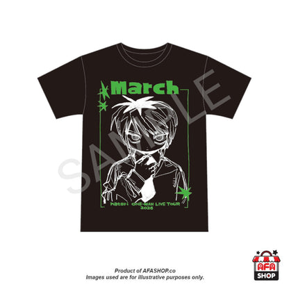 Black "March" Short Sleeve Tee