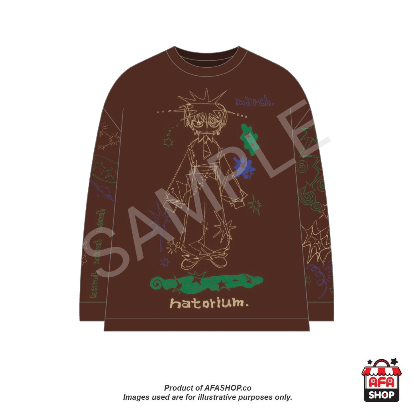 Brown "March" Long Sleeve Tee