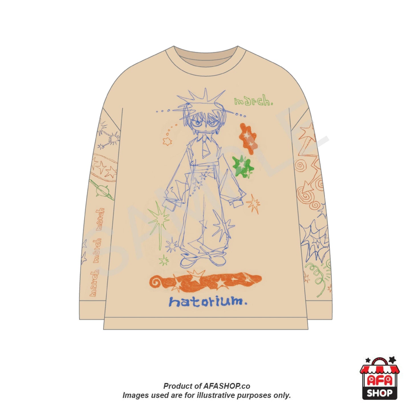 Ivory "March" Long Sleeve Tee