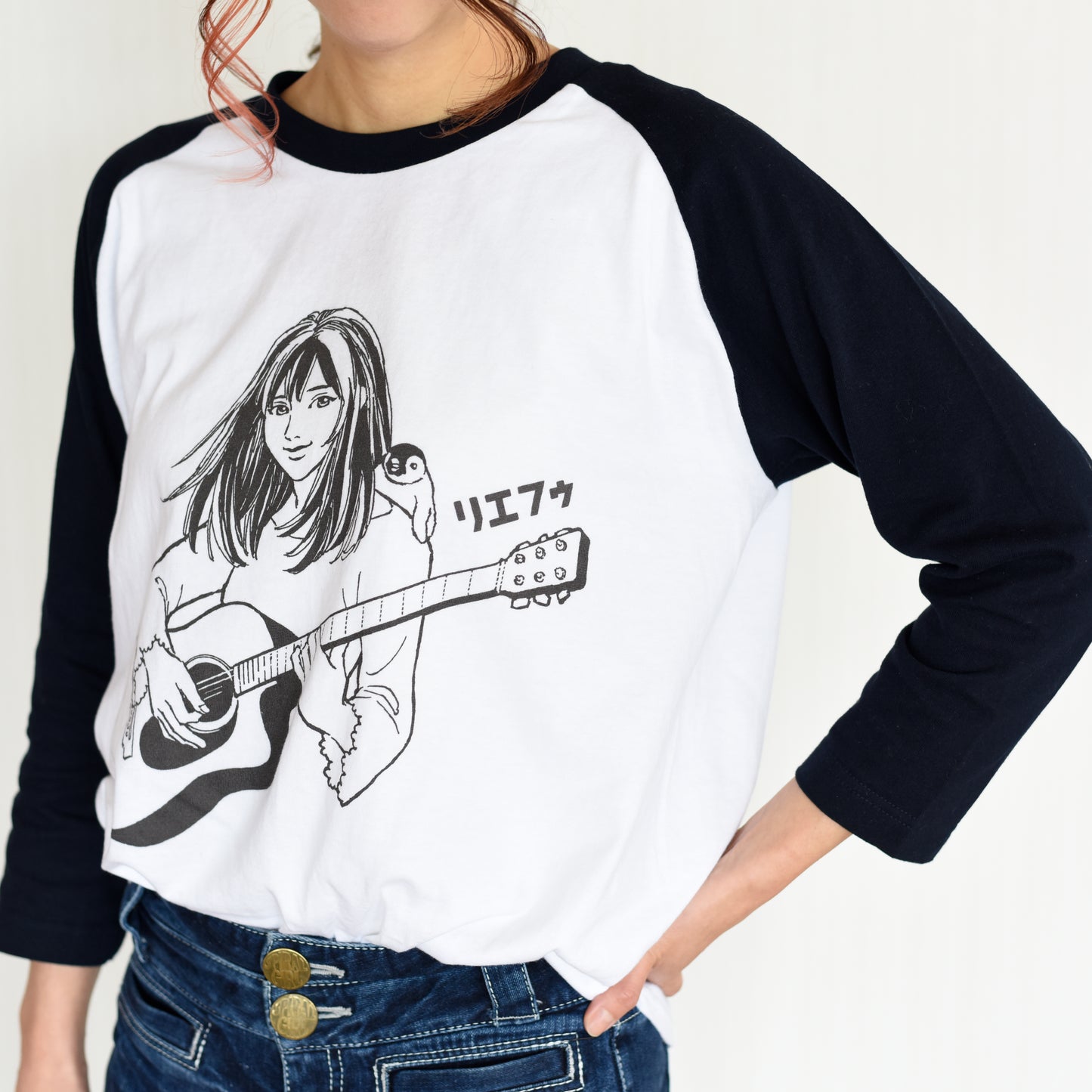Rie fu manga style long-sleeve T shirt (M)